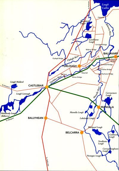 Fishing map of Moy tributaries