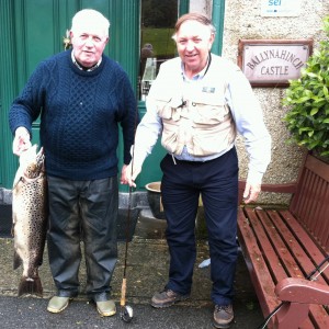 15lb 2oz brown trout from Ballynahinch Lake