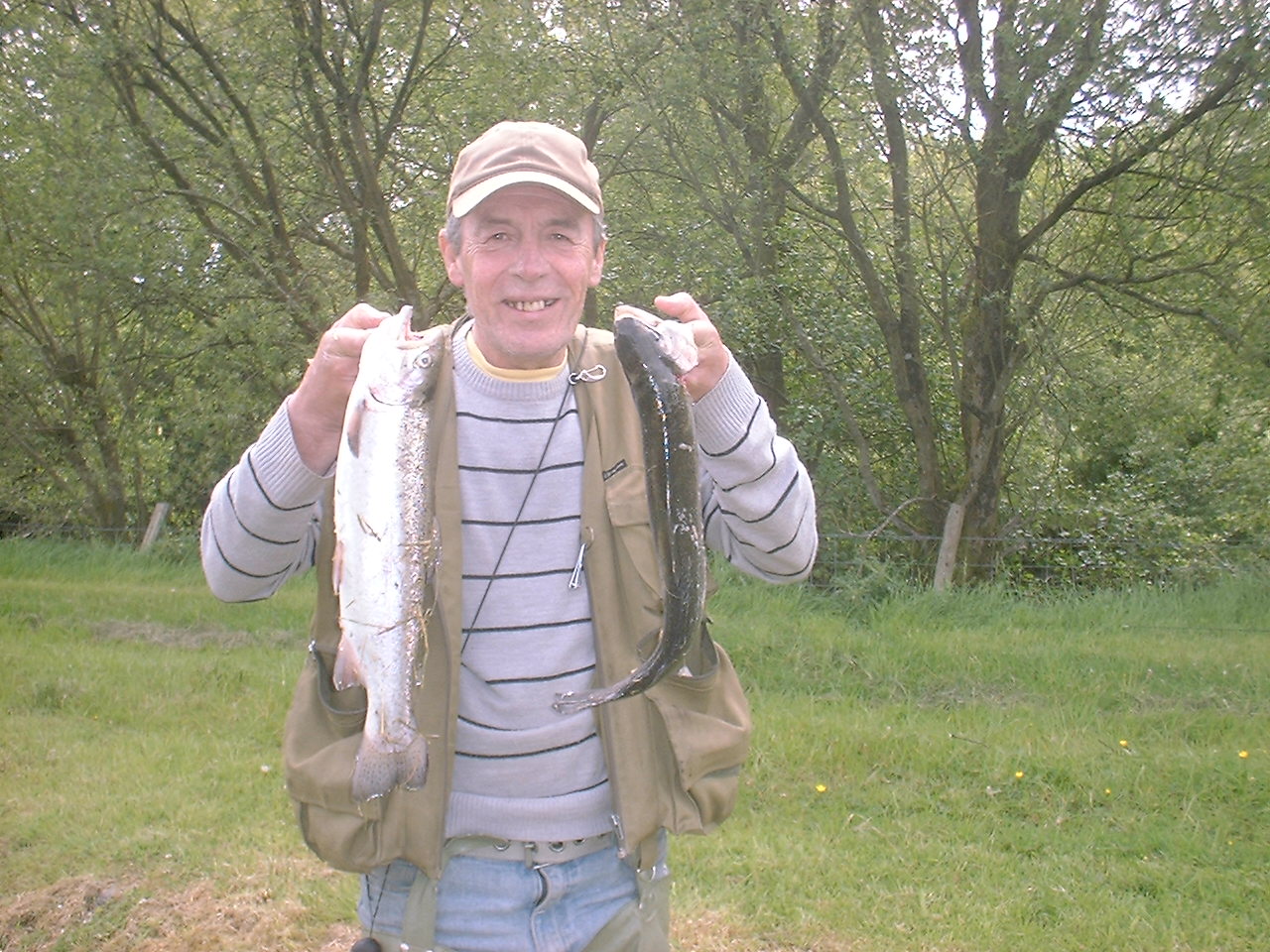 Danny Walsh with a nice Rainbow Trout