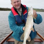 David Byrne shows one of the smaller but more cooperative pike taken over the weekend