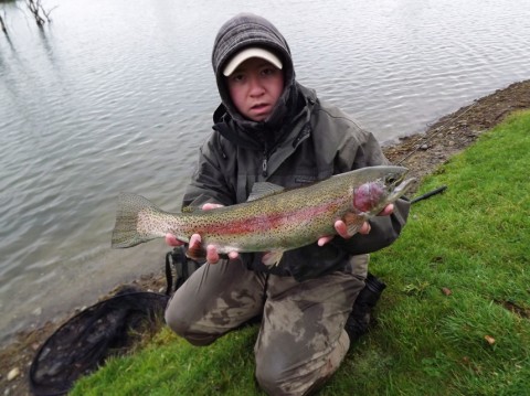 Carl Owens with another fine rainbow