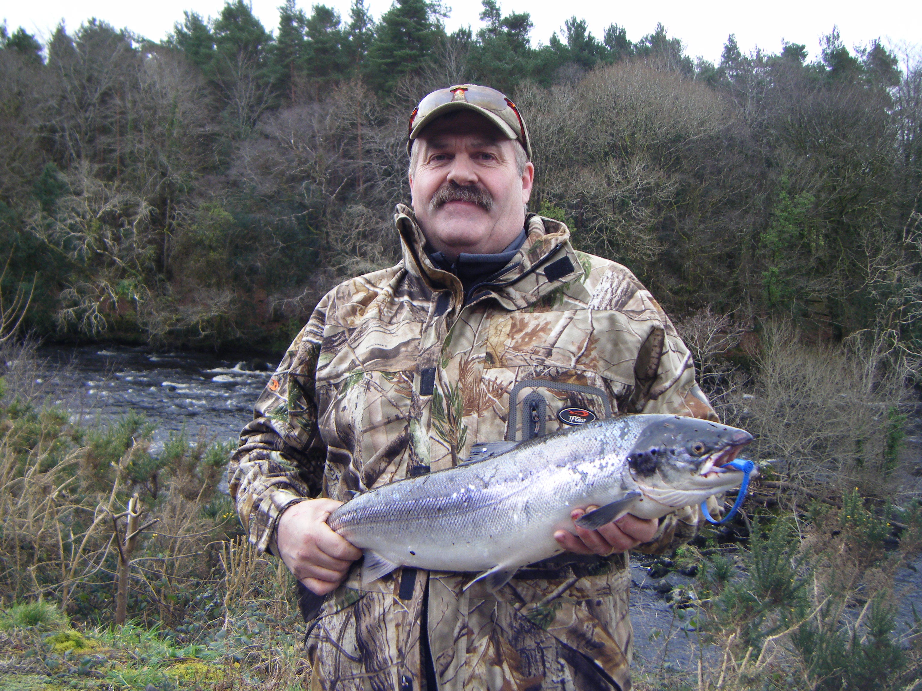 Damion Dillon with the first Kerry salmon of the year