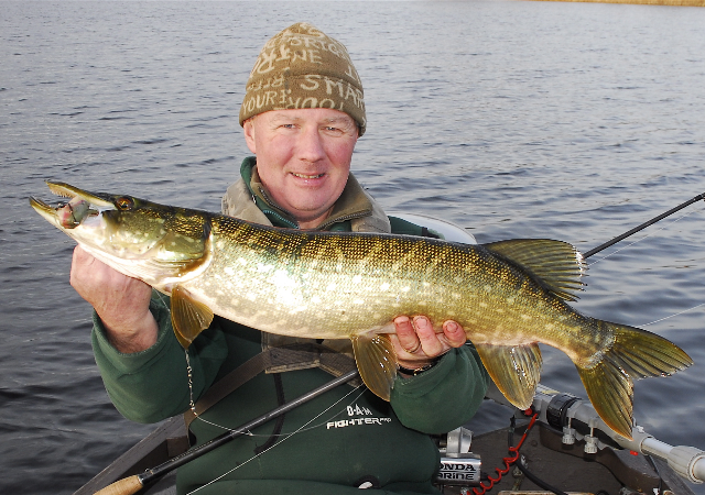 Michael Flanagan with one of his pike