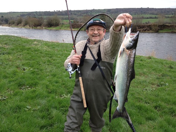 Lodge proprietor Ian Powell caught this 6.2 pounder on spinner on the Jole on Lower Kilmurry.