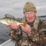 Michael Flanagan with Perch caught in the Miclands.