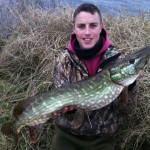 Stephen Gibbons with a 13lb pike