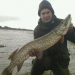 Ronan Mullen with a 14lb pike