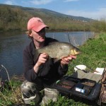 Garry Robinson with Carlow Bream on a sunny day