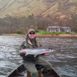 A cracking fish of 12lb 12oz taken by Michael McLaughin.  Michael’s fish was taken off Finlough on a Willie Gunn in the stream.