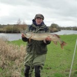 Winner Joe Mc Dermott with the best pike 17lb 10 oz