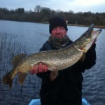 One of 150 pike caught by Andy Nichols and friends on Lough Erne