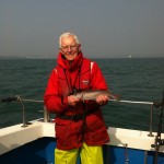 George  Stockley with one of the many whiting he caught on the day