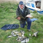 Dave Halliwell with some of his catch