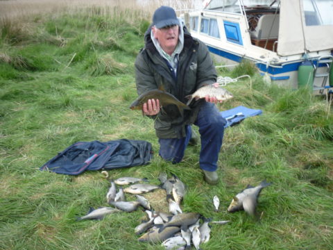 Dave Halliwell with some of his catch