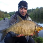 Alex with the brown slab