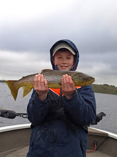 Danny with a wild brown trout