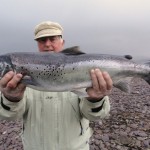 Local angler, Mr. Jim Sayers caught the first specimen sea trout from Lough Currane this year
