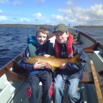 Young Ballinrobe anglers with 9lbs ferox trout, April 2012