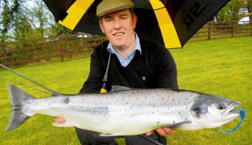 Patrick Conboy with a fine spring salmon 12lb