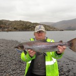 Vincent Appleby with a 10 lb. salmon