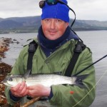 Alan O'Neill with his fly caught mullet