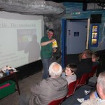 Brian Cooke demonstrates a different type of bait at FAW Sealife event