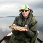 Ciaran Gallagher with Trout on Lough Corrib