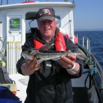 Donal Kennedy with his fine Grey Gurnard caught in Killala Bay