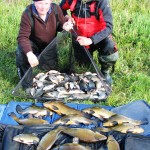Geoff and Colin showing what an early start can produce