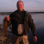 Giedrius Vilpauskas with a nice Emy Lake Trout