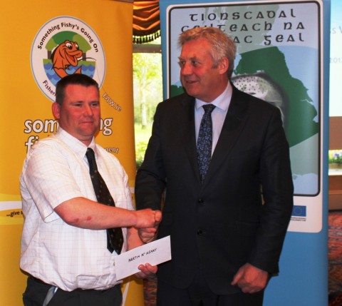 Martin McKenny Receives his CSTP Award from Minister Fergus O'Dowd