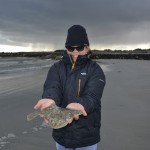 A smiling Merlinda Duffy on Silverstrand Beach