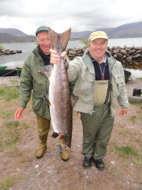 Michael Schultz with a Big Salmon 003