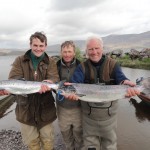 Mr. Tom Nugent  & Tom Duggan with a Salmon each  002
