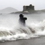 Nick Gough in rough seas