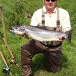 Tim Harty Ballinaroone 14.2lb Salmon from Blackwater