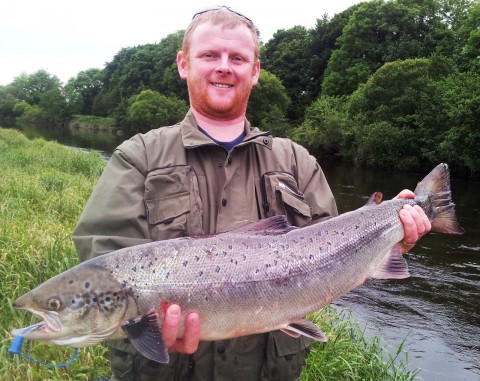 David Walsh with a 12.3 pounder from Killavullen yesterday.
