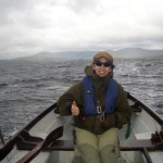 Gabriel Orellana fishing on the Corrib