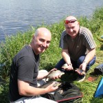 Paul and Peter Martin from Belfast Show their Muckno Catch