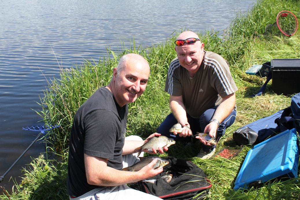 Paul and Peter Martin from Belfast Show their Muckno Catch
