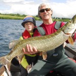 Jake and Henry King with Pike