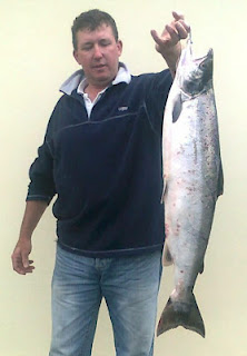 Jim Shanahan with his 10.3lb salmon