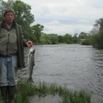 Johnny Beirne With His Fish From The Mill Pool Last Friday.