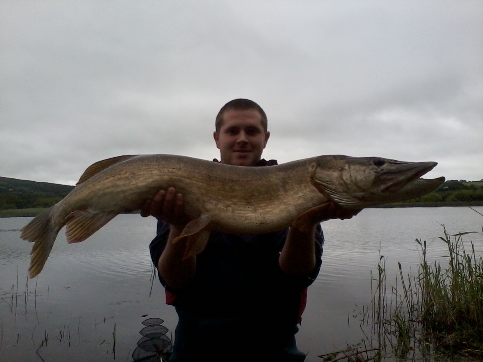Keith O'Sullivan with a whopping 13lb Pike caught at Clondanagh Lake