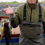Martin Feerick, Ennis, Co Clare, with his winning catch following the Tolan Traynor trout competition of Lough Conn last weekend.