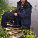 Mike Shoesmith with 125 lb. of bream in east clare lake