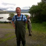 Neil O'Neill with a 5 lb. sea trout