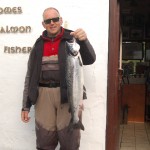 Sean Mc Closkey With One Of His Fish From The Mill Pool on Tuesday