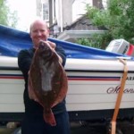 Stevie with 4.2lb plaice