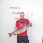William Rainey With His 13lbs Fish On Spinner From The Mill Pool Yesterday.